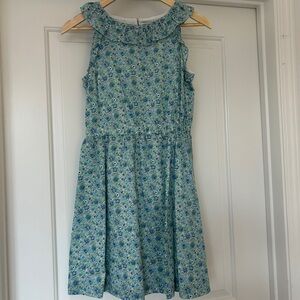 JCrew Liberty Print Blue Dress, Girls 14